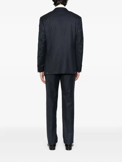 Canali Single-breasted Suit In Blue