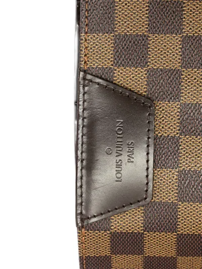 Pre-owned Louis Vuitton Cabas Rivington Damier Shoulder Bag In Brown