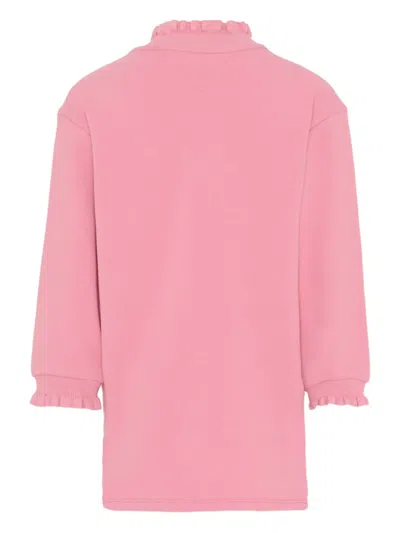 Tommy Hilfiger Junior Ruffled-trim Long-sleeve Dress In Pink
