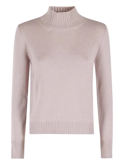 Gran Sasso Funnel-neck Sweater In Pink