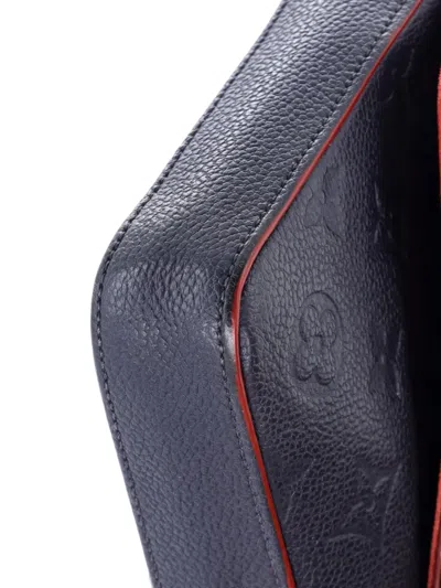 Pre-owned Louis Vuitton Felicie Pochette Monogram Empreinte Leather Crossbody Bag In Blue