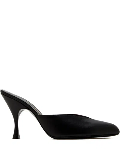 Herbert Levine 95mm Sitting Pretty Mules In Black