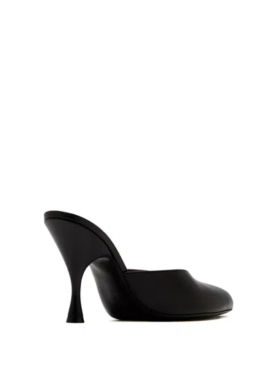 Herbert Levine 95mm Sitting Pretty Mules In Black