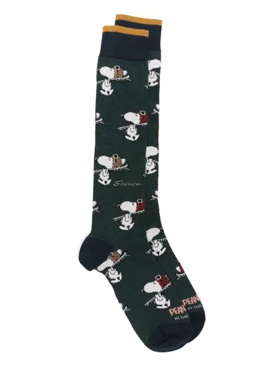 In The Box X Peanuts By Schulz Character Print Socks In Multi