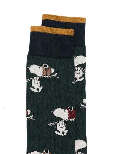 In The Box X Peanuts By Schulz Character Print Socks In Multi
