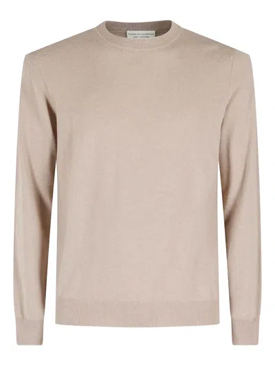 Filippo De Laurentiis Crew-neck Sweater In Brown