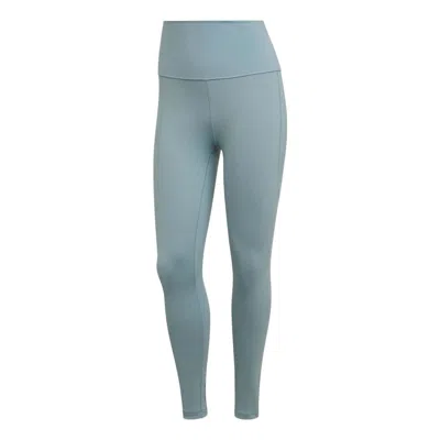 Adidas Originals (wmns) Adidas Yoga Studio 7/8 Leggings 'teal' In Blue