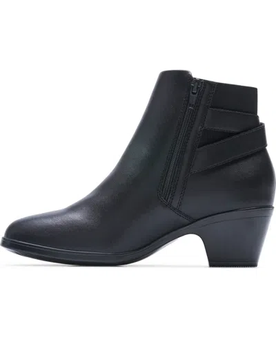 Clarks Collection Women's Emily2 Lux Ankle Booties In Black