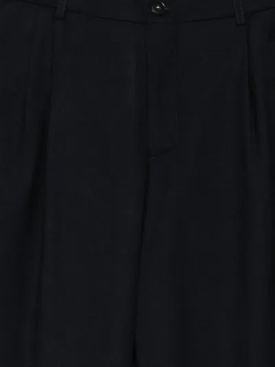 Canali Pleated Trousers In Brown