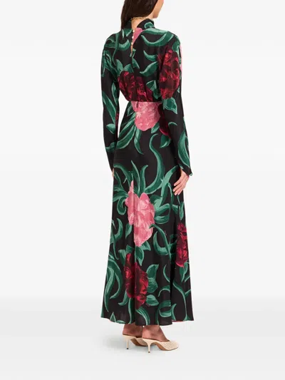 La Doublej La Double J Alba Floral-print Stretch-jersey Midi Dress In Multi