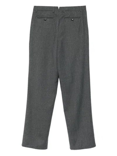 Canali Pleat-detail Trousers In Gray