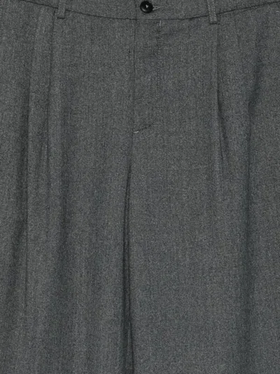 Canali Pleat-detail Trousers In Gray