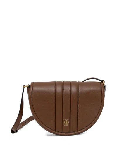 Bally Logo-detail Leather Crossbody Bag In Blue