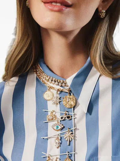 Sara Weinstock 18k Yellow Gold Sw Diamond Charm In Gold