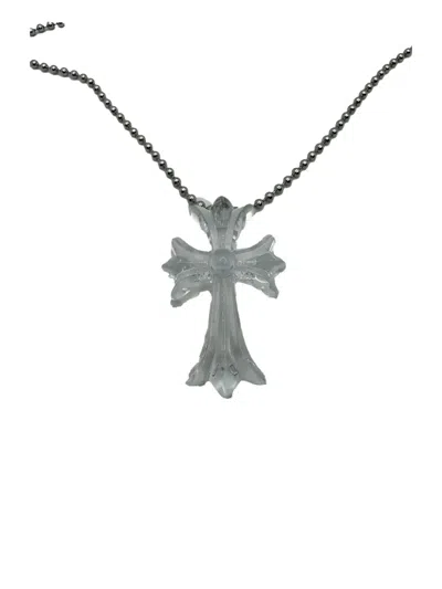 Chrome Hearts Cross-pendant Necklace In Silver