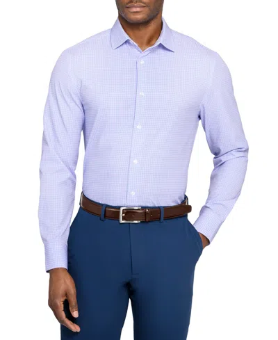 Construct Men's Plaid Long-sleeve Dress Shirt In Blue