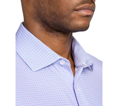 Construct Men's Plaid Long-sleeve Dress Shirt In Blue