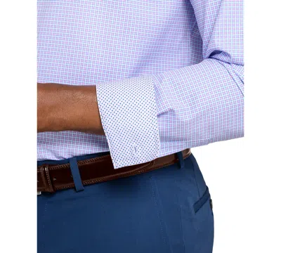 Construct Men's Plaid Long-sleeve Dress Shirt In Blue