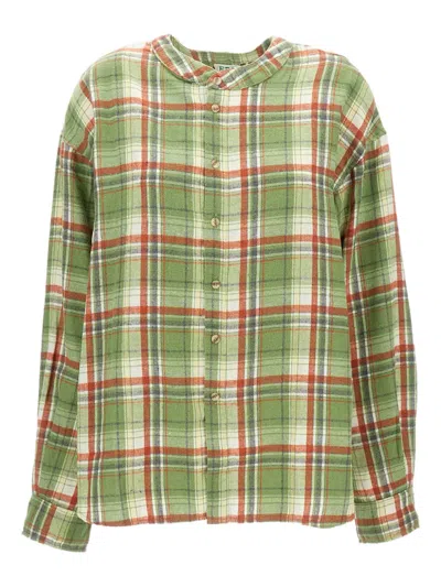 Epl Check Long-sleeve Shirt In Green