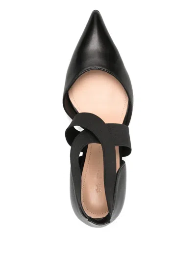 Marc Ellis 60mm Elasticated Strap Pumps In Black