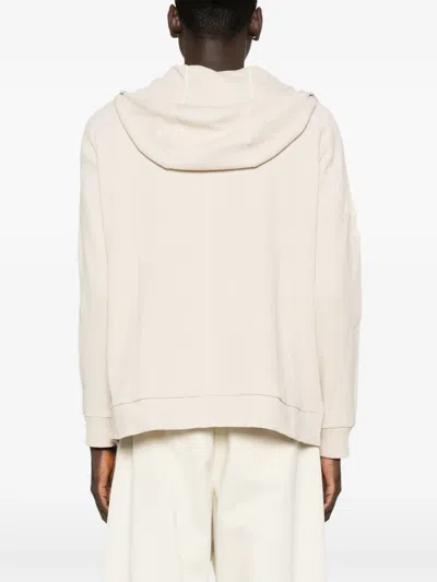 Open Yy Waffle Balaclava Zip-up Hoodie In Neutral