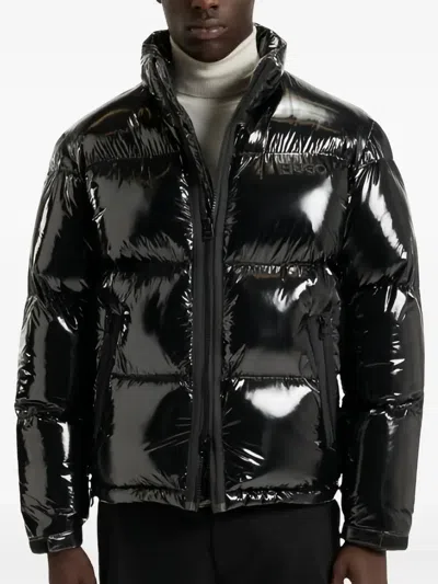 Hugo Boss Adjustable-hem Padded Jacket In Multi