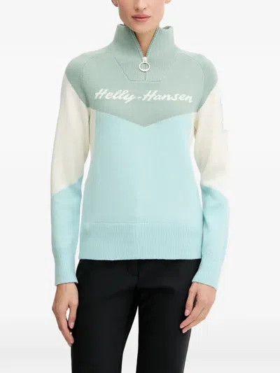 Helly Hansen Zip Sweater In Blue