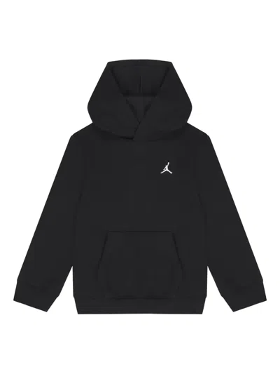 Jordan Logo-embroidered Hoodie In Black