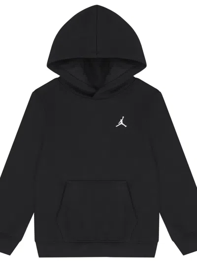 Jordan Logo-embroidered Hoodie In Black