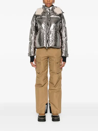 Moncler Calaque Down Jacket In Gray