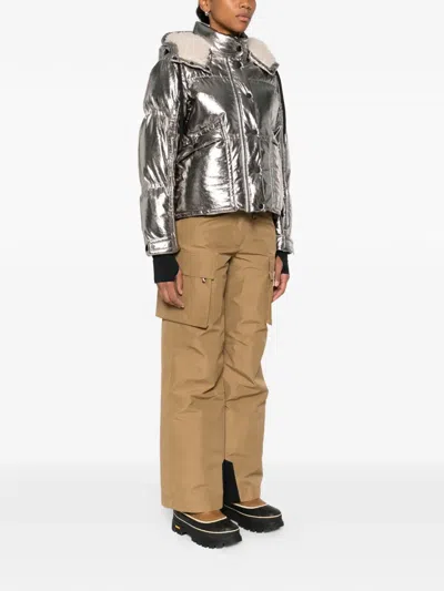 Moncler Calaque Down Jacket In Gray