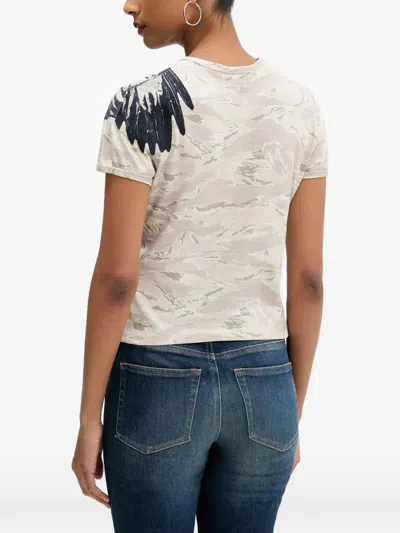 Diesel Eagle-graphic T-shirt In Neutral