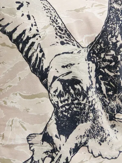 Diesel Eagle-graphic T-shirt In Neutral