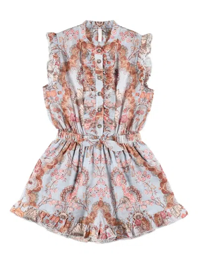 Zimmermann Jumpsuit Frill Floral In Multi