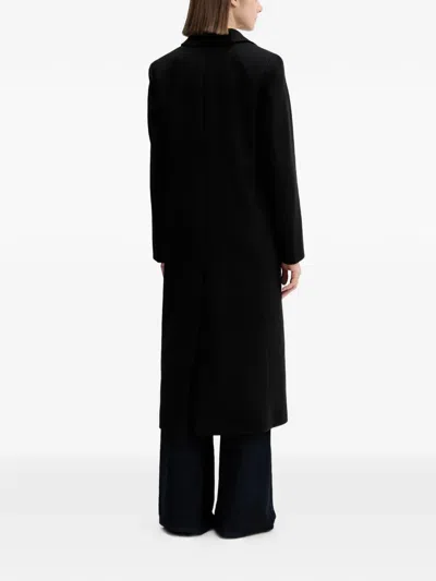 Hugo Boss Mojeni Button-up Coat In Black