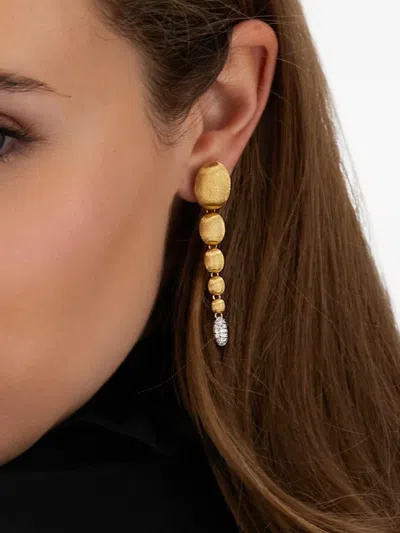 Nanis 18k Yellow Gold Diamond Drop Earrings In Gold