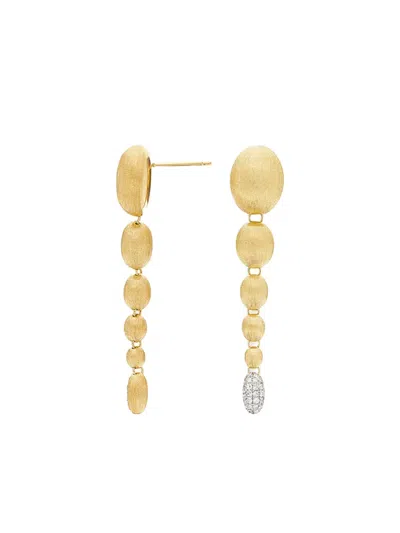 Nanis 18k Yellow Gold Diamond Drop Earrings In Gold