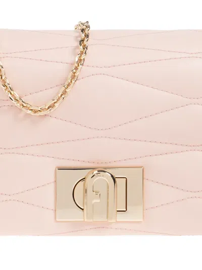 Furla Mini 1927 Quilted Chain-strap Cross Body Bag In Pink