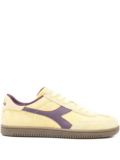 Diadora Suede Panel Trainers In Animal Print