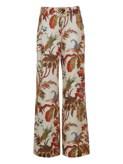 Cara Cara Mayflower Floral-print Trousers In Multi