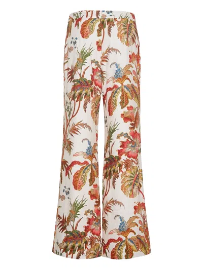 Cara Cara Mayflower Floral-print Trousers In Multi