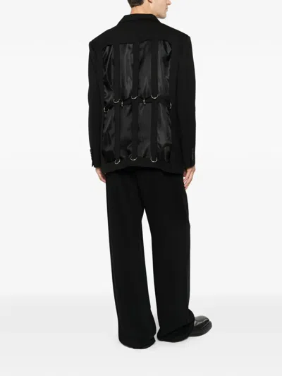 Medeea Rings Deconstructed Blazer In Black