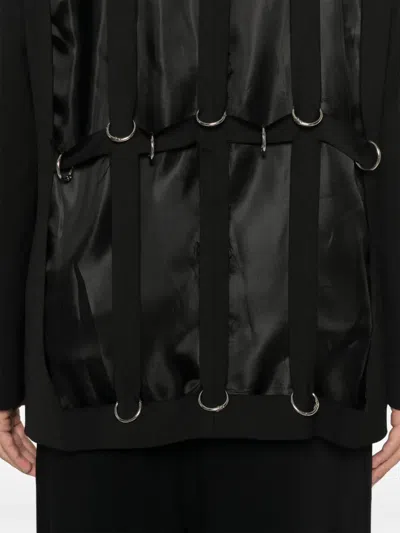 Medeea Rings Deconstructed Blazer In Black