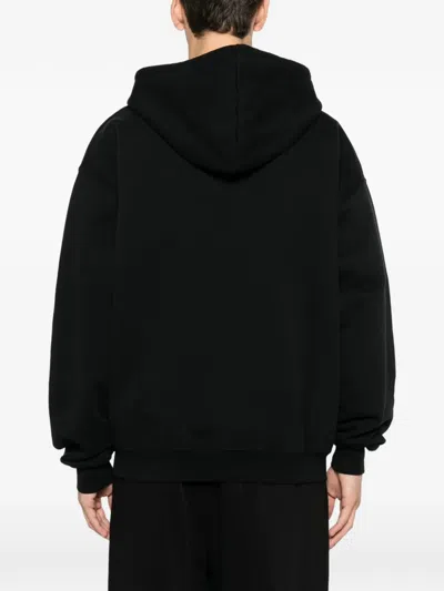 Medeea Lapels Zip Hoodie Jacket In Black