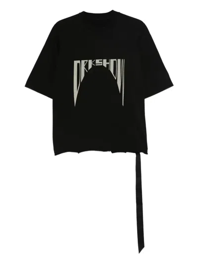 Rick Owens Drkshdw Graphic T-shirt In Black