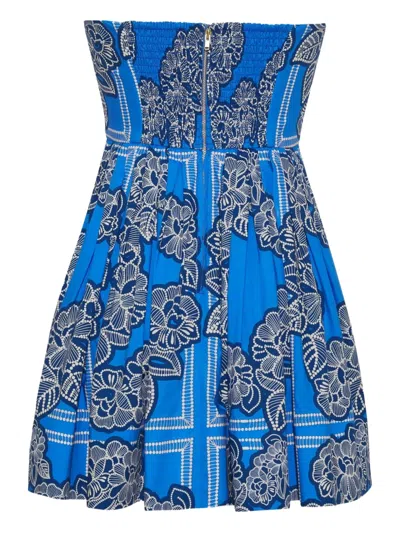 Cara Cara Torres Strapless Floral Mini Dress In Multi