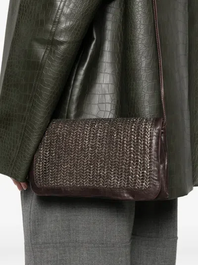 Sommet Soffiettatwitter Woven Bag In Brown