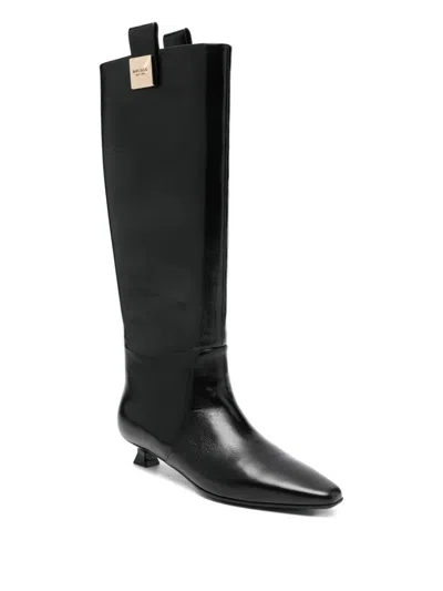 Marc Ellis Pointed Leather Boots In Multi