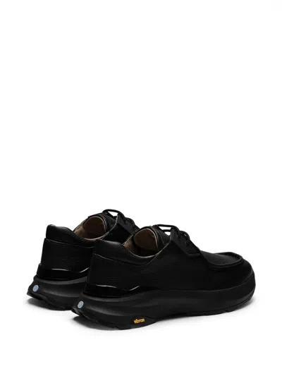 Referenc Round Toe Logo Derbi Shoes In Animal Print