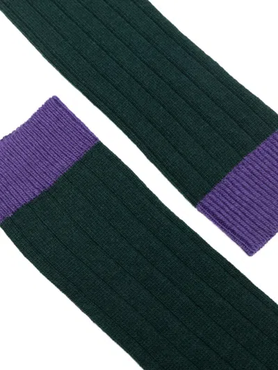 In The Box Ribbed Colour-block Socks In Multi
